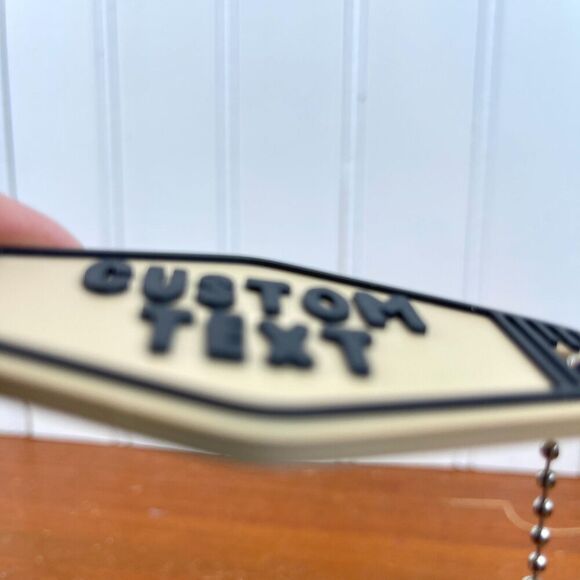 Retro Motel Keychain, Custom Keychain, Ballchain Keychain - Picture 3 of 7